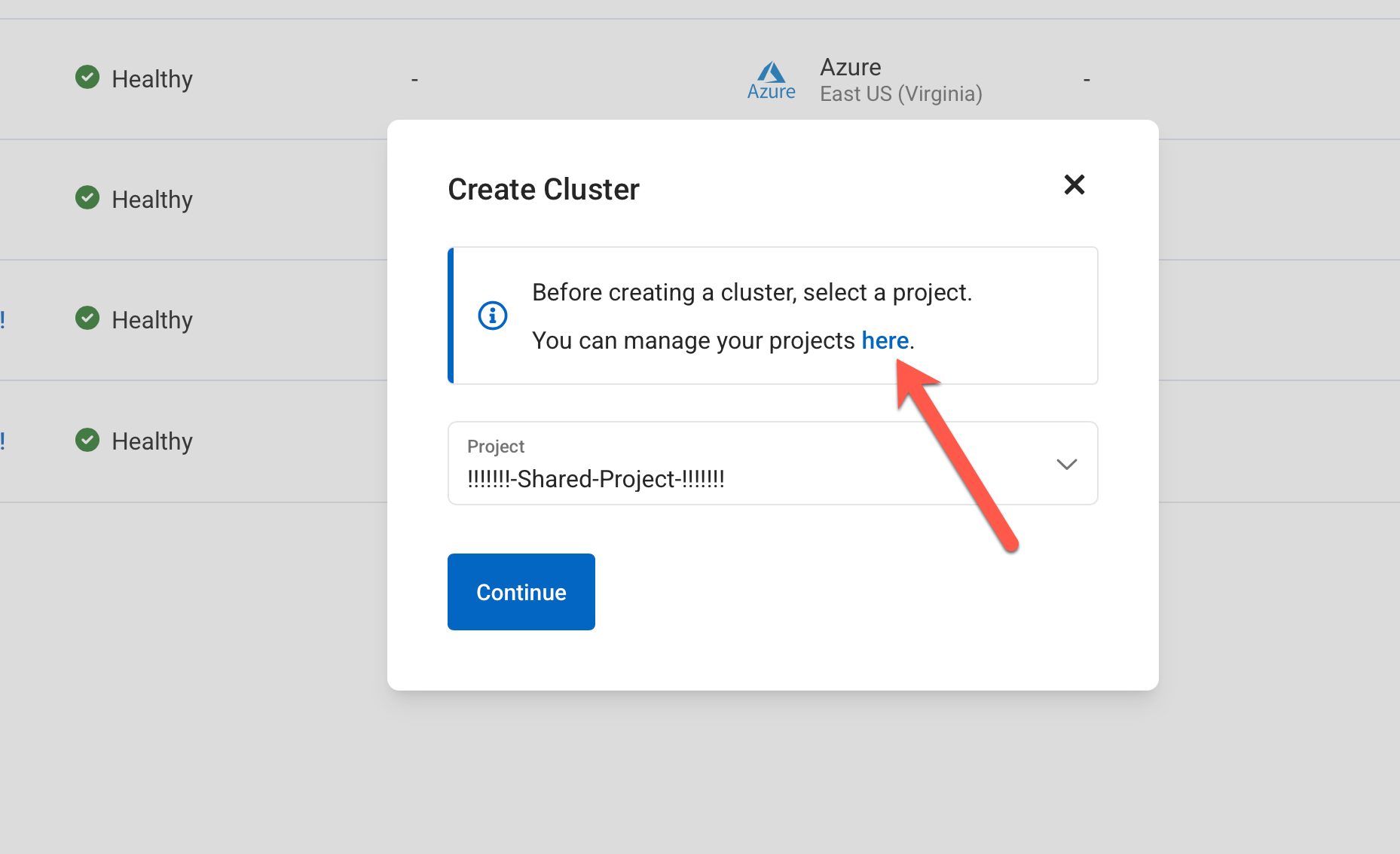 select project