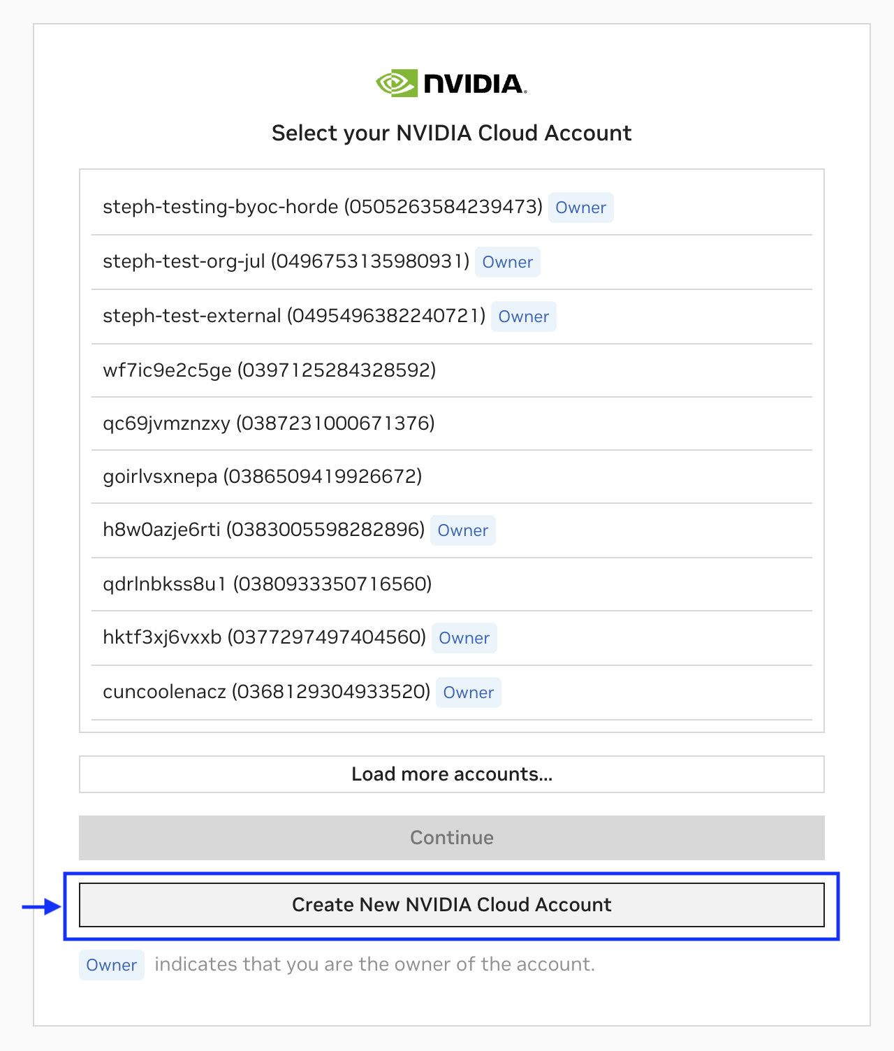 Create NVIDIA Cloud Account
