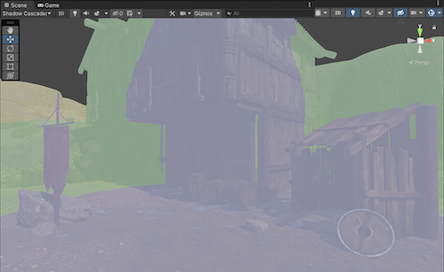 Shadow Cascades draw mode in the Scene View