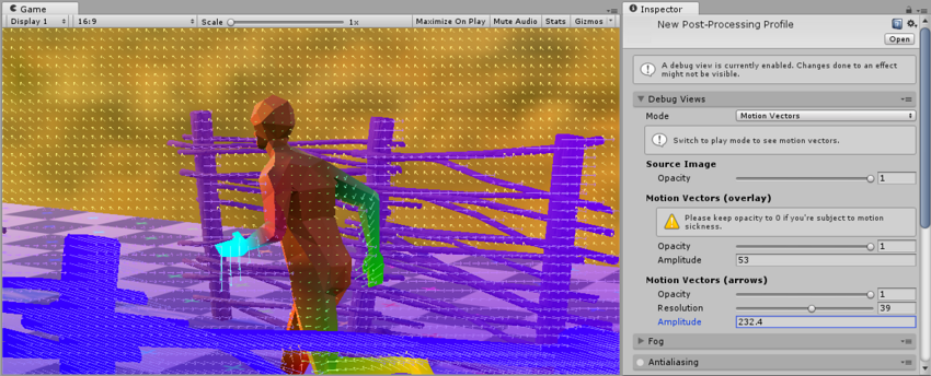 The Motion Vectors Debug View