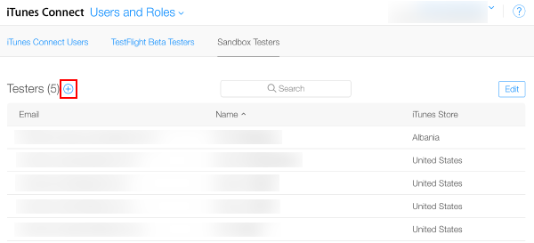 Add testers to your app.