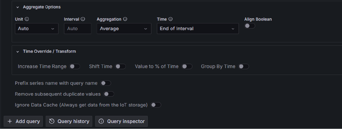 additional options