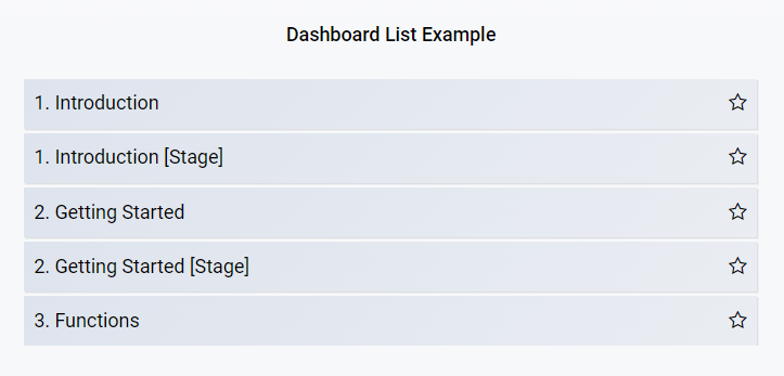 dashboardlist