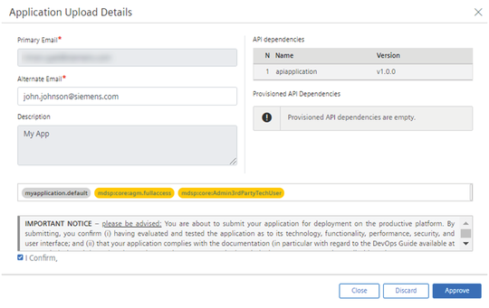 Approve Upload Details