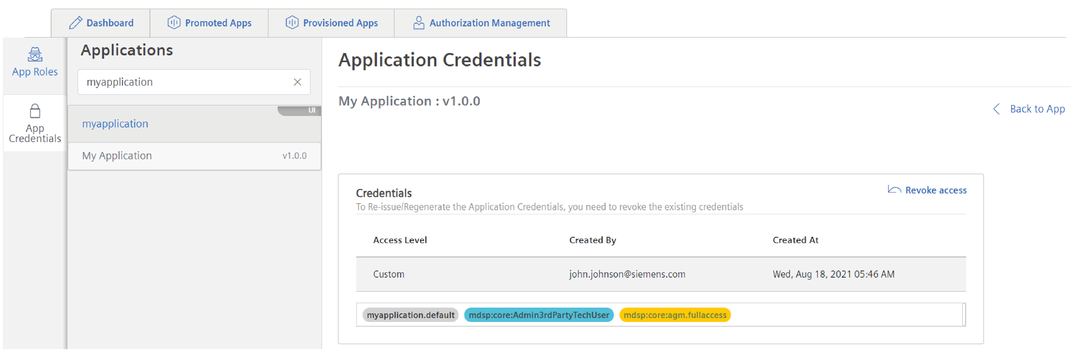 App is generated