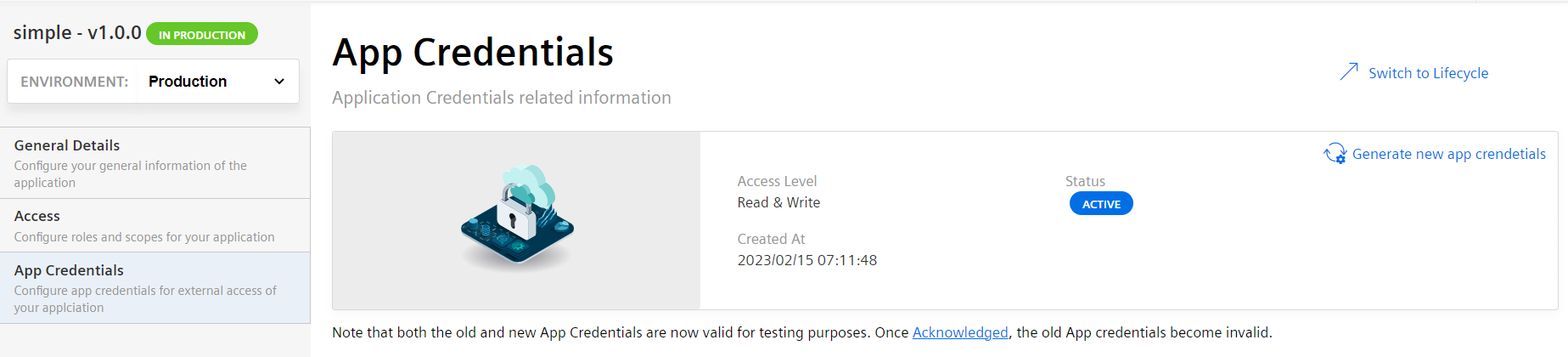 ack-app-cred