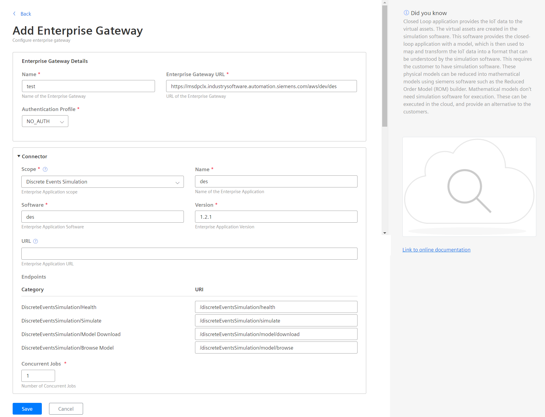 Create enterprise gateway