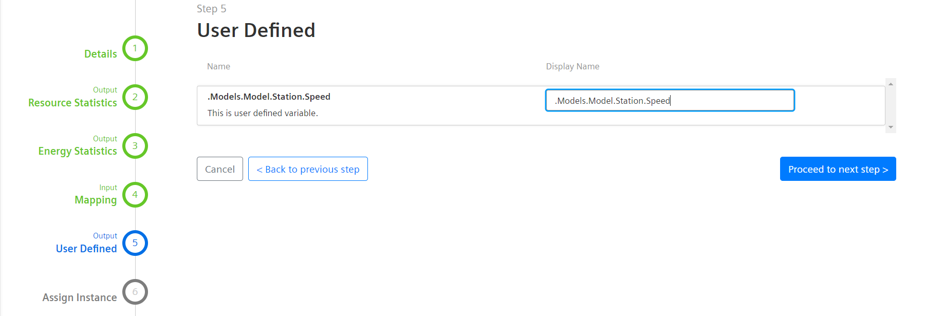 user defined
