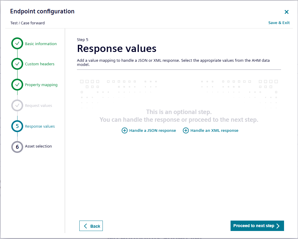Response values