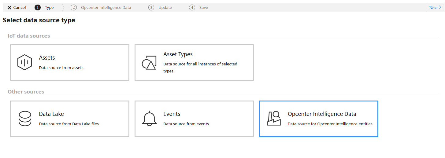 Opcenter Intelligence Data