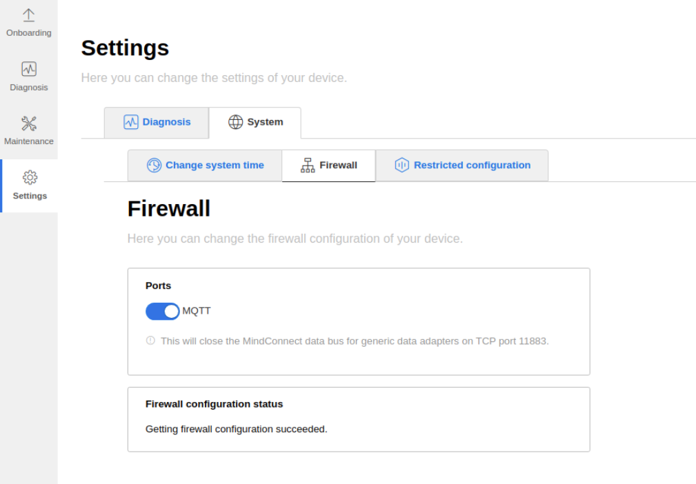 UI MQTT Broker Actiation