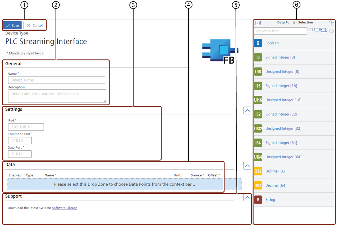 PLC streaming interface