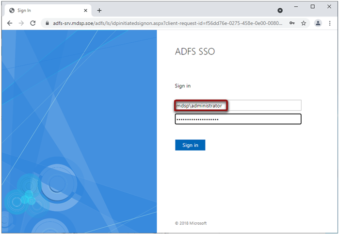 ADFS credentials
