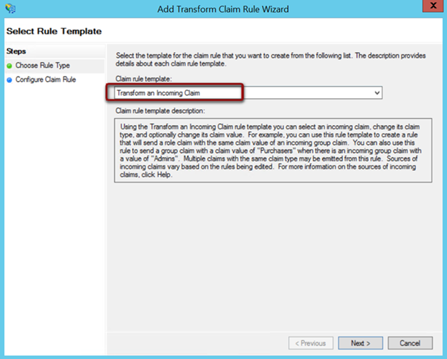 Transform an Incoming Claim