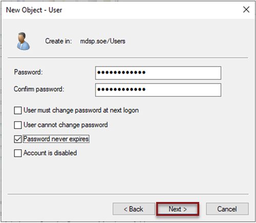 New object user
