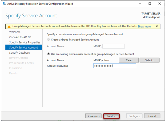 Account Password