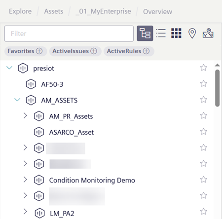 Asset window