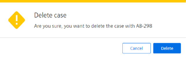 Delete case