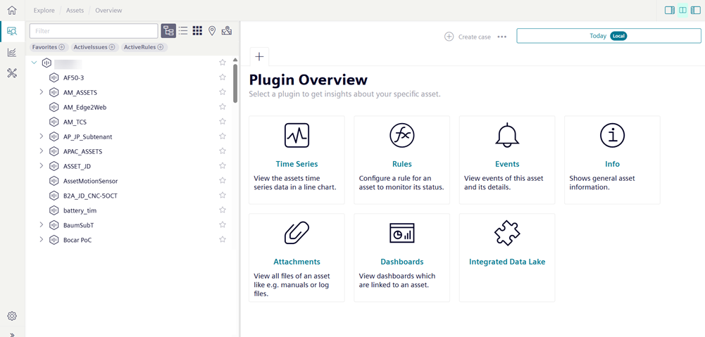Explore Assets Dashboard plugin