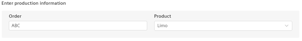 Manual Inputs Production Information 2