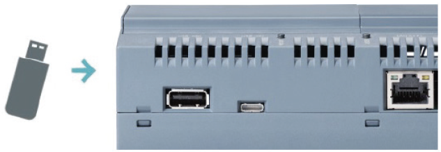 Plug USB into MindConnect IOT2040