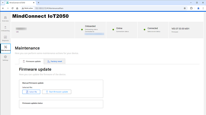 Firmware update