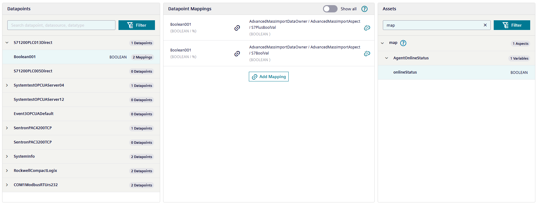 Configure multiple mapping