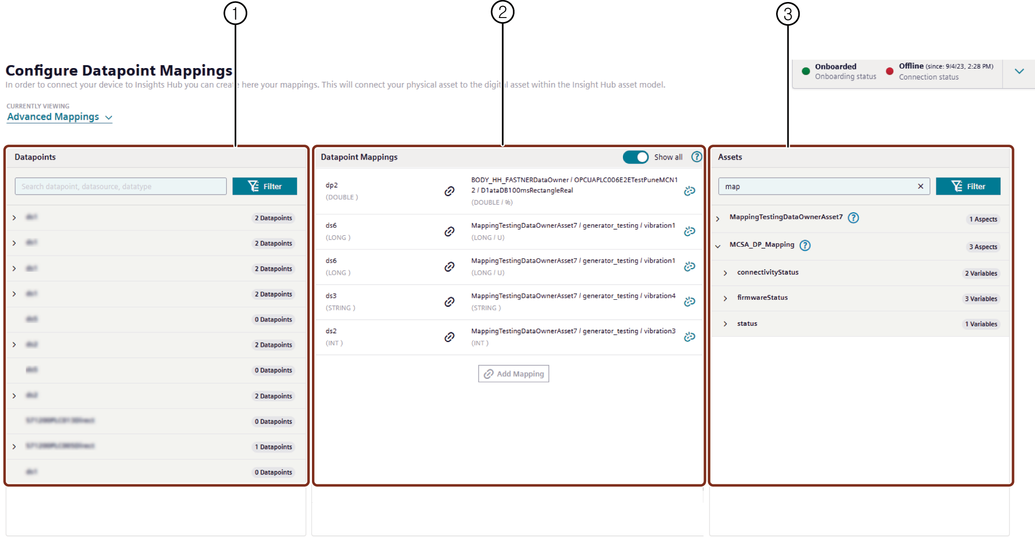 Configure data mappings