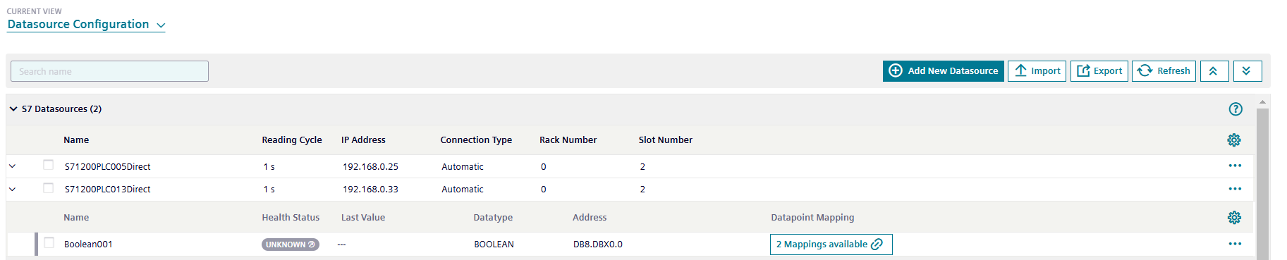 Multiple Data point result