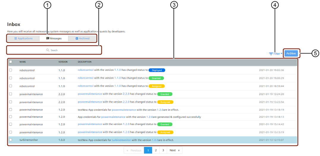 Archive and view messages