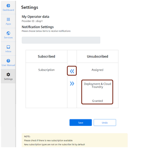 Setting window
