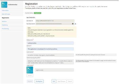 Working with app credentials
