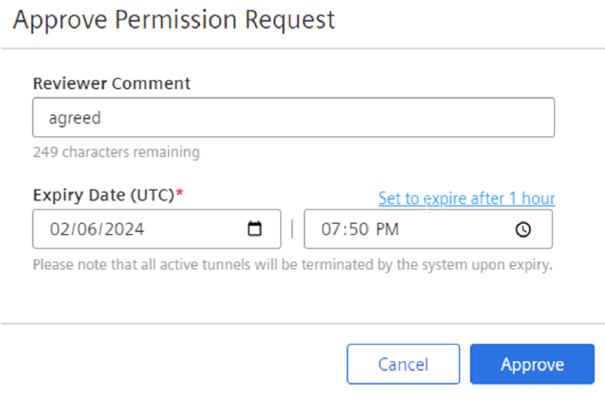 Approve Request