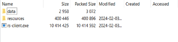 Folder structure
