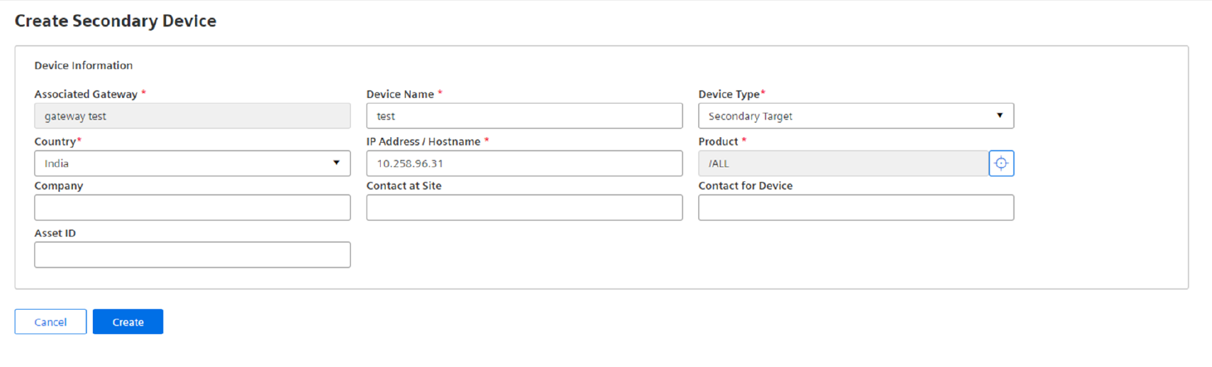 Secondary Device Screen