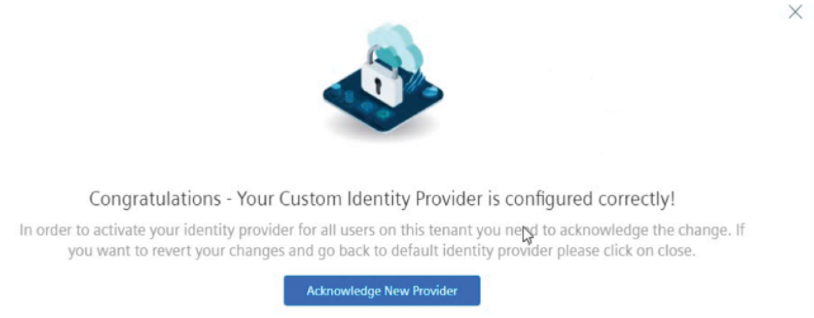 Acknowledge New Provider