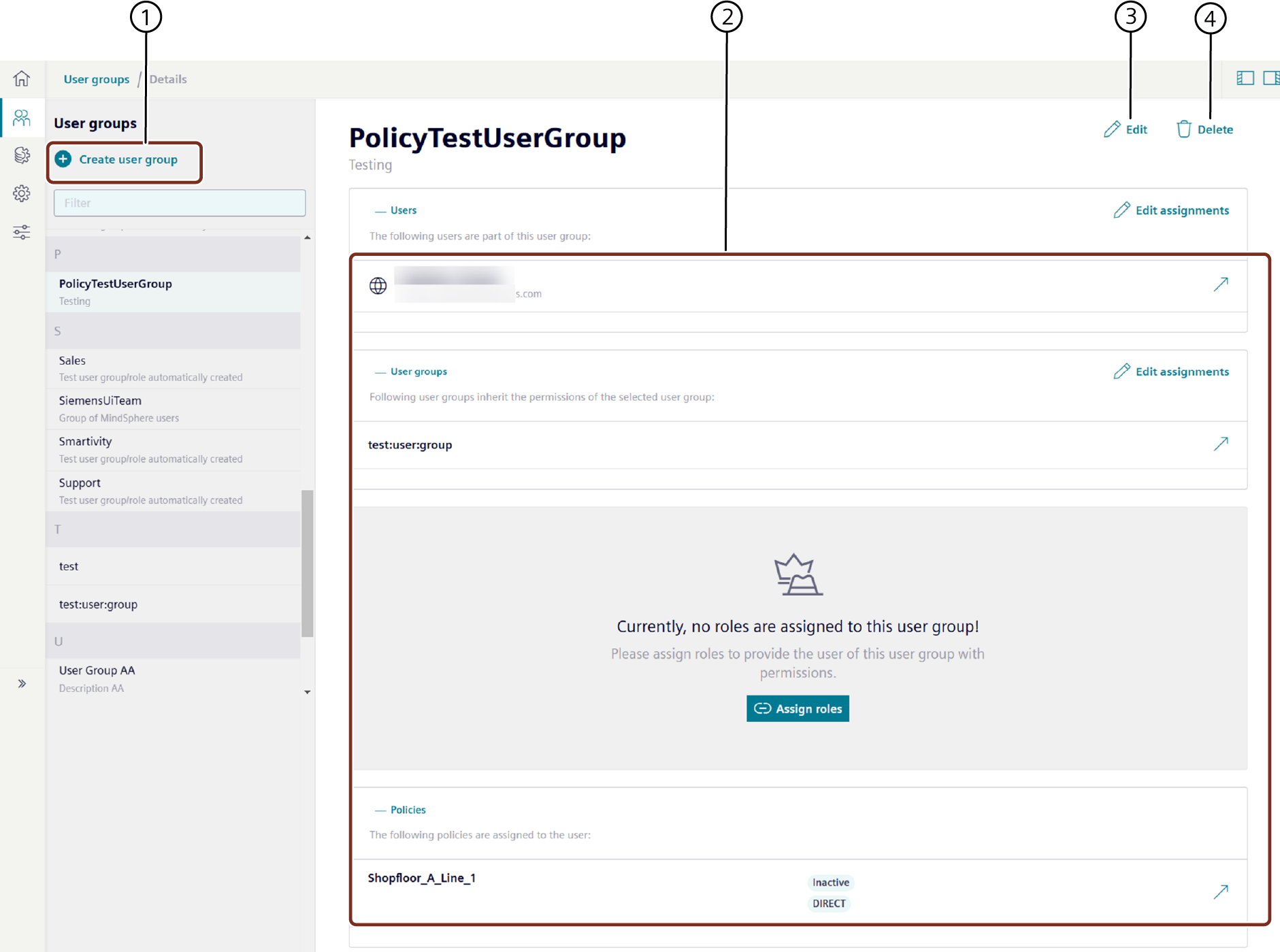 Create user group