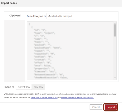 Import nodes
