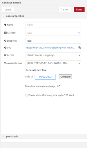 edit http in node