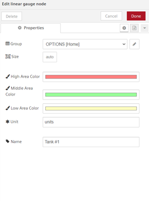 Edit linear gauge