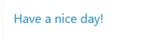 Template output