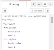 Debug tab