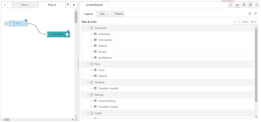 UI control output
