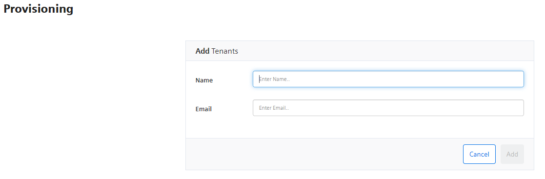 Provision Application