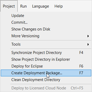 Create Deployment Package
