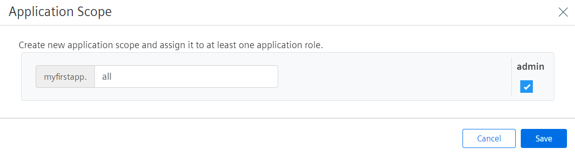 Add application scope