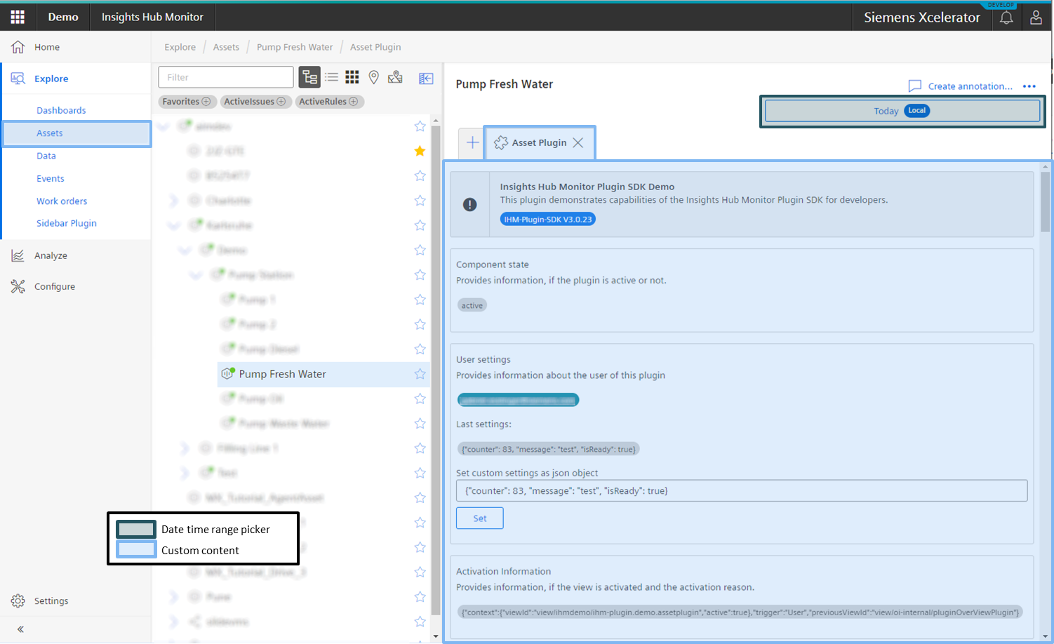 Insights Hub Monitor Plugin in Assets