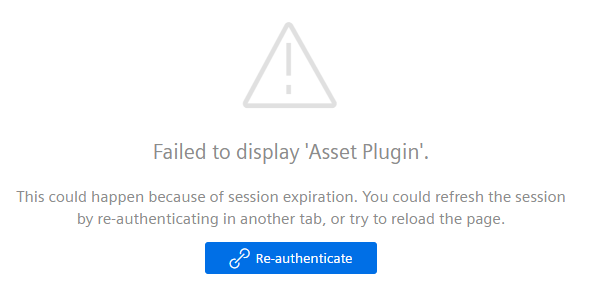 Insights Hub Monitor- re-authenticate session