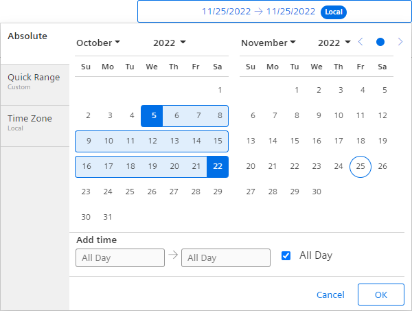DateTimeRange-Picker
