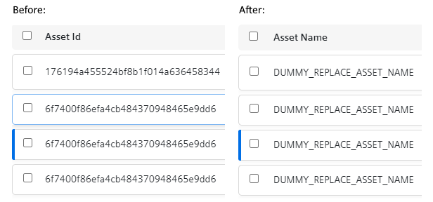 Format the table header and column